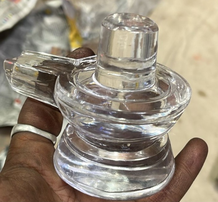 Belgiyam Spatikalingam 350G( బేల్జియం స్పటిక శివలింగము )  